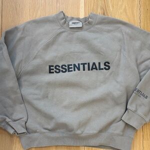 Essentials Men's Crewneck Sweater in Sage Green